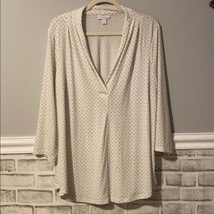 Charter Club polka dot blouse